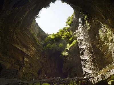 Boat tour of Padirac chasm